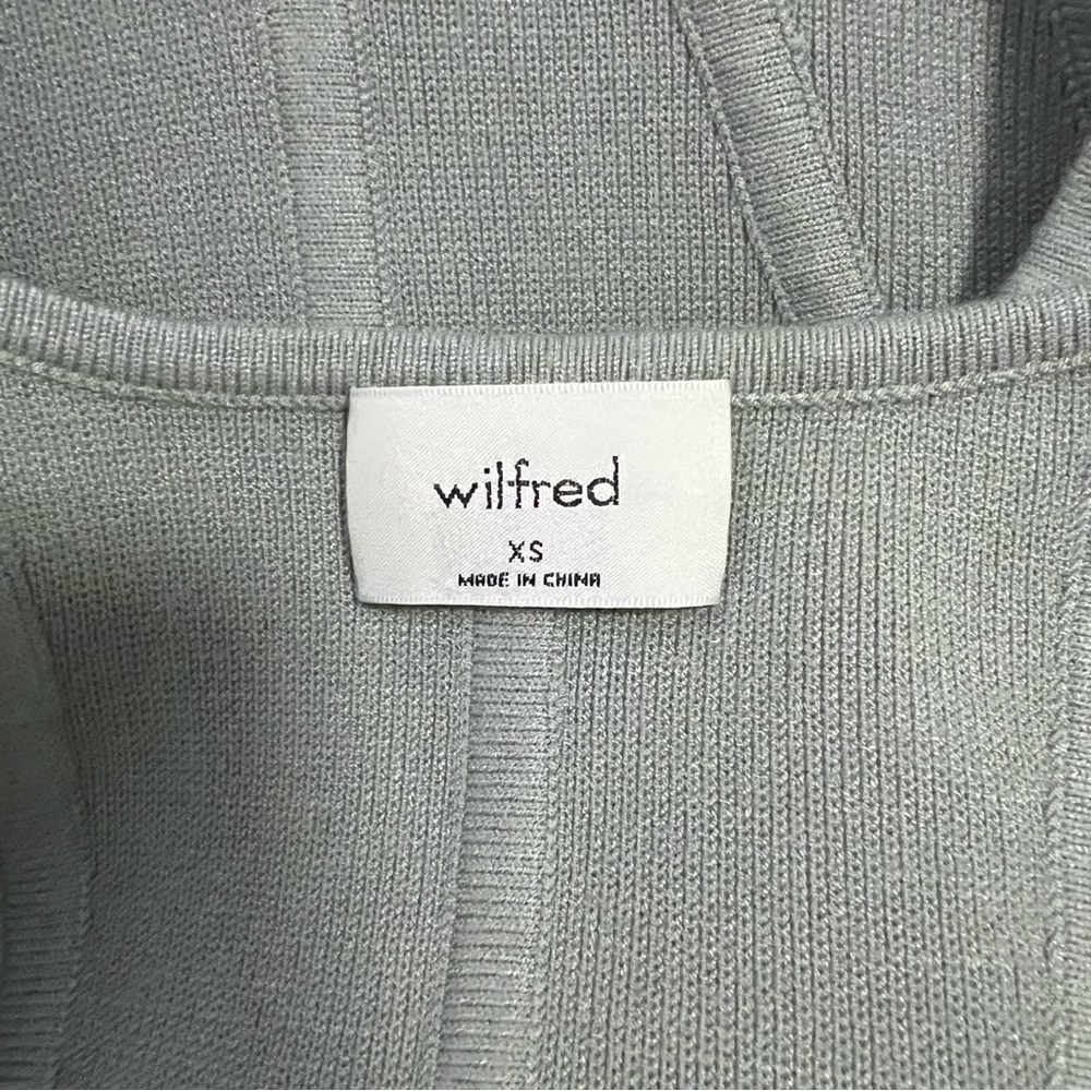 Wilfred Soft Green Gray Knit Top - Picture 2 of 4